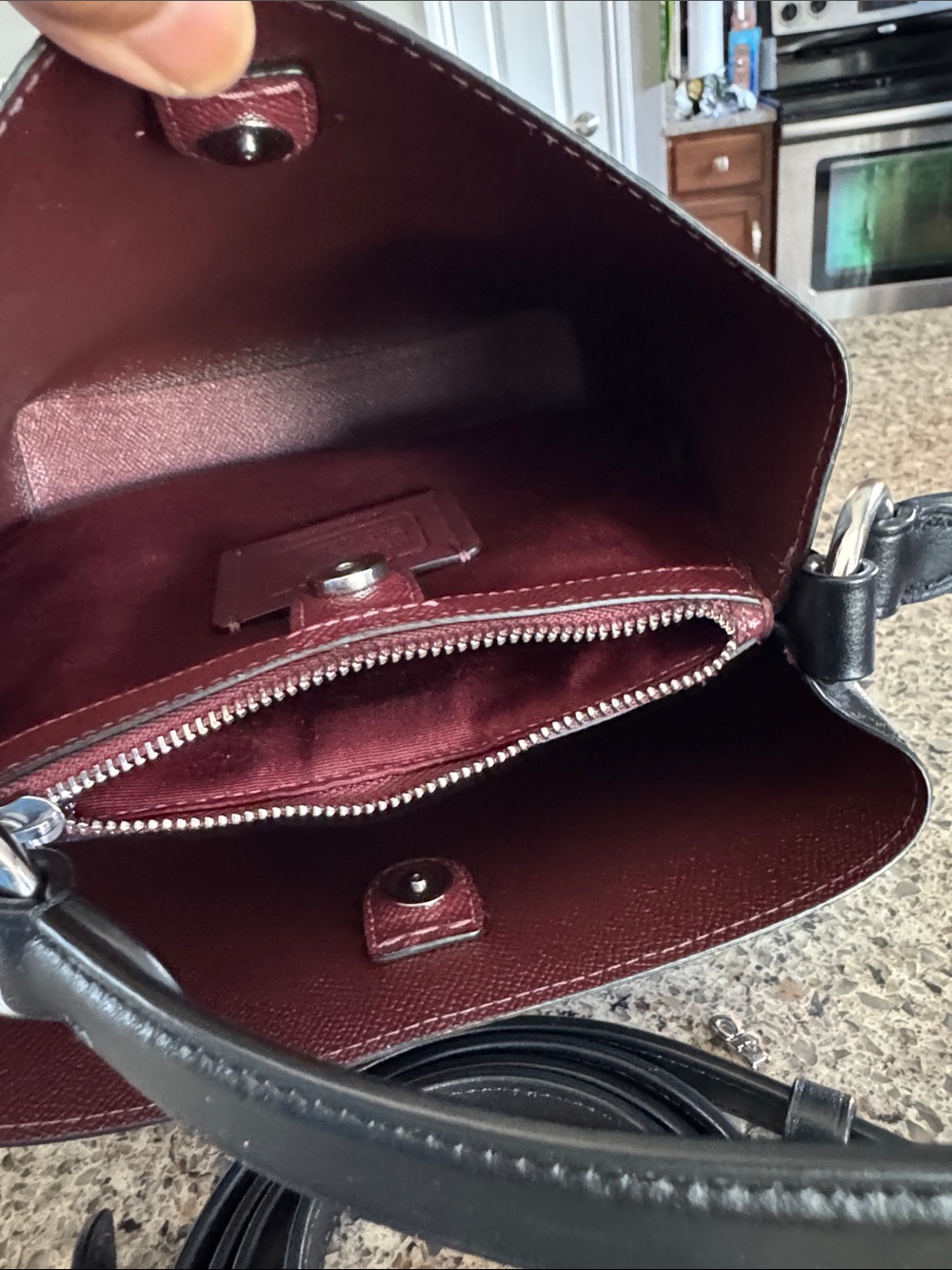 COACH Black Signature Canvas Bucket Crossbody Bag - Picture 10 of 14